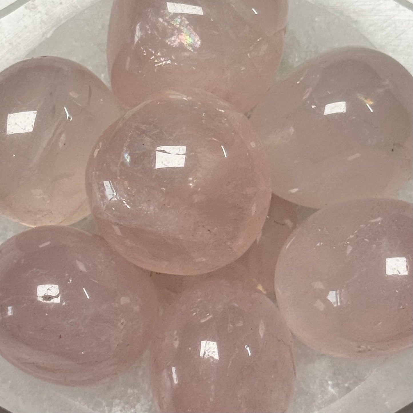 One (1) High Quality Rose Quartz Tumble from Brazil