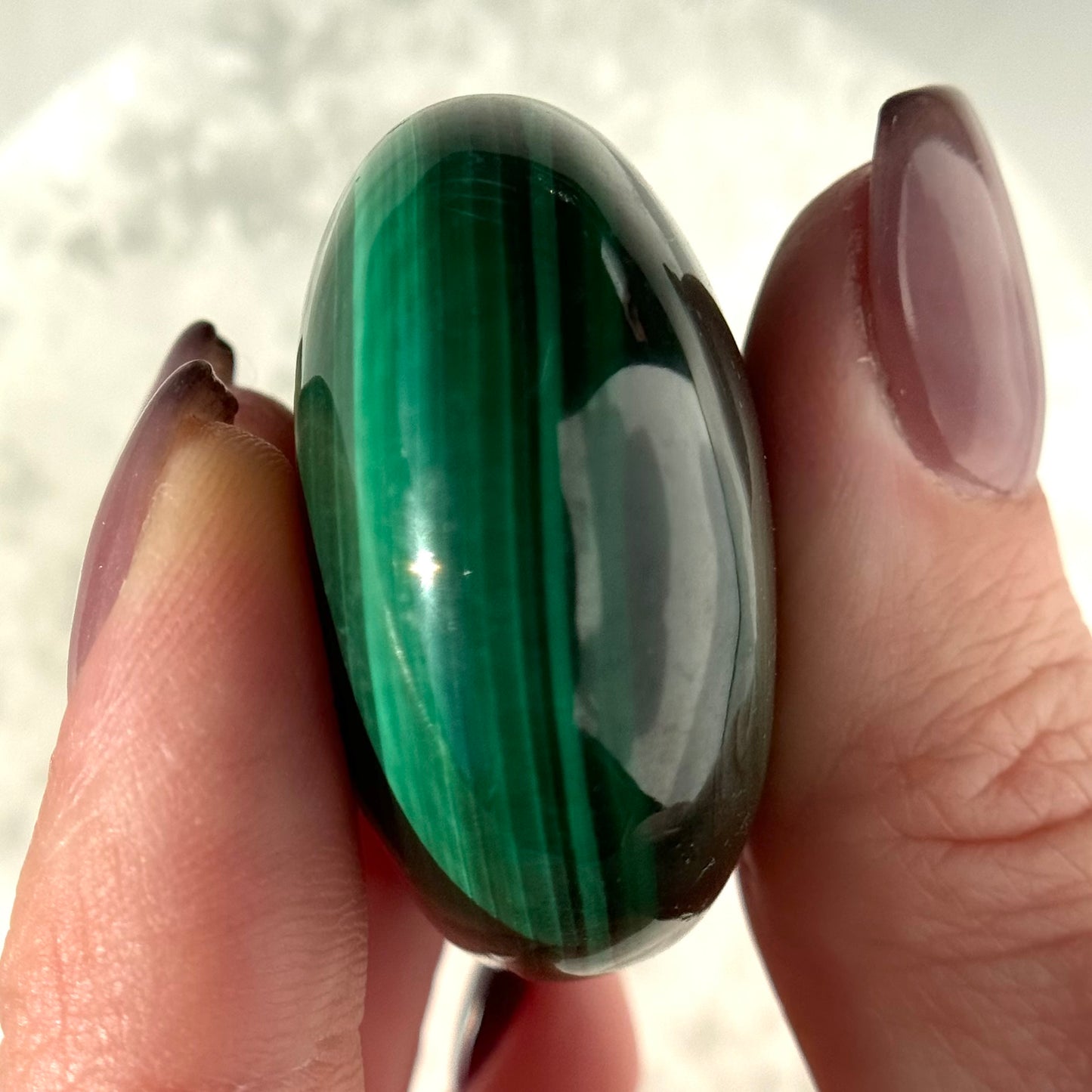 Malachite Palm Stone | Option B