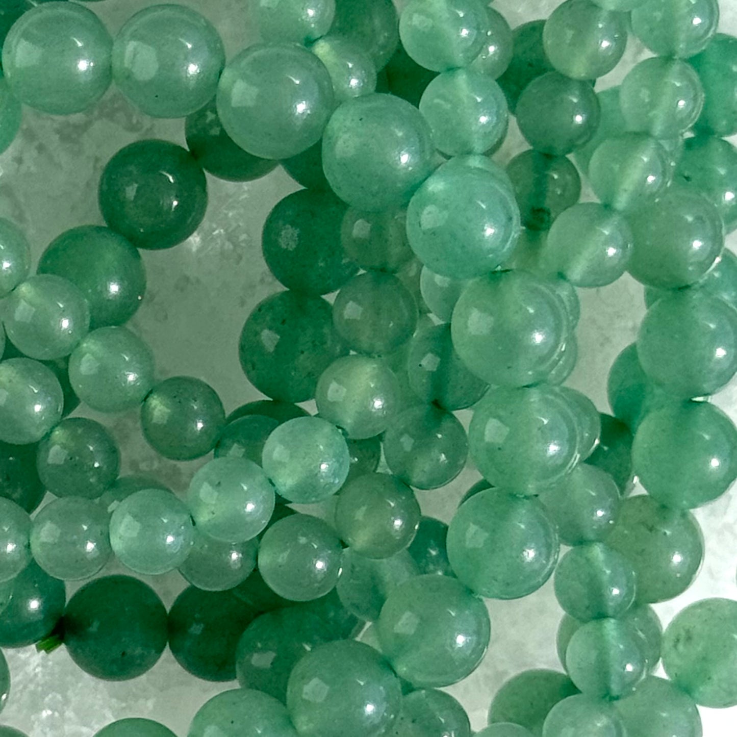 One (1) Green Aventurine Bracelet (6mm Bead)