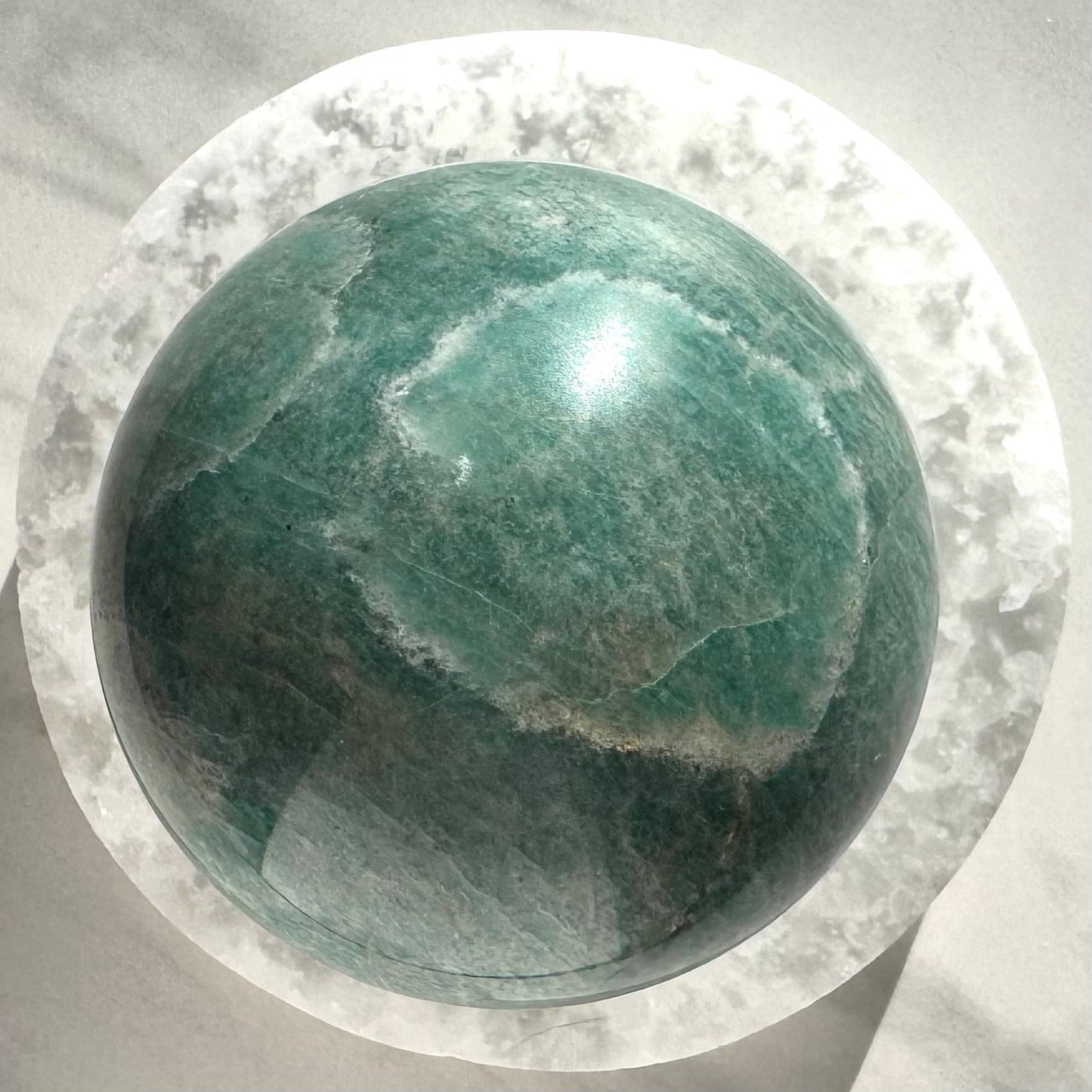Beautiful Brazilian Amazonite Sphere
