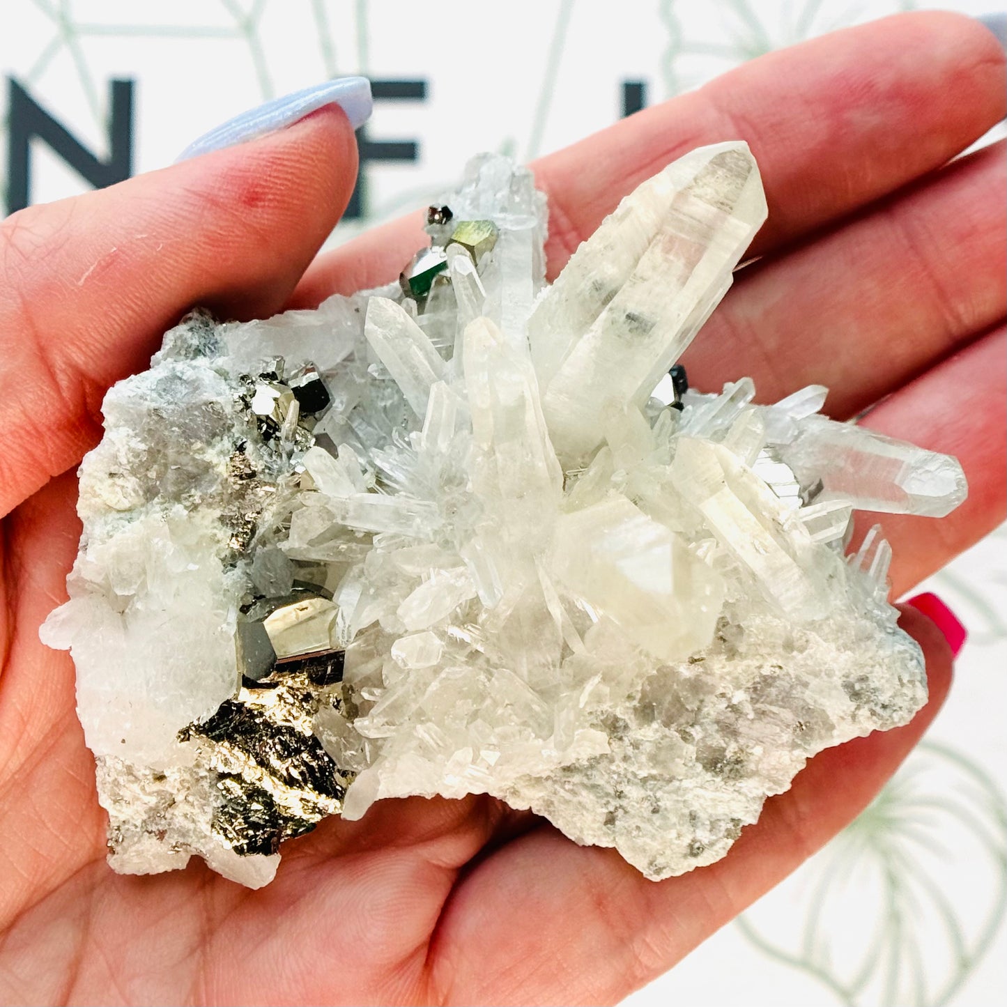 Pyrite in Quartz Specimen