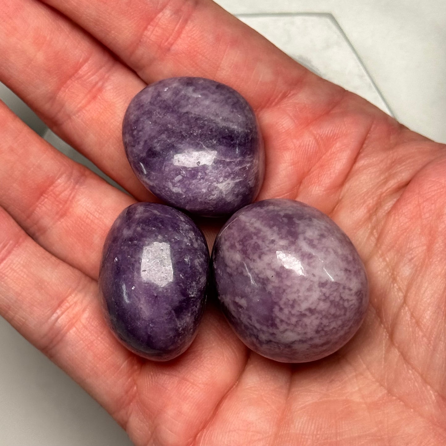 One (1) High Quality Lepidolite Tumble from Brazil