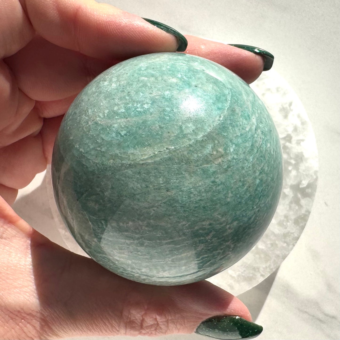 Beautiful Brazilian Amazonite Sphere