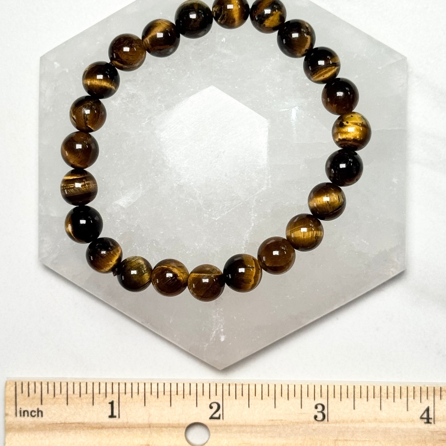 One (1) Golden Tiger’s Eye Bracelet (8mm Bead)