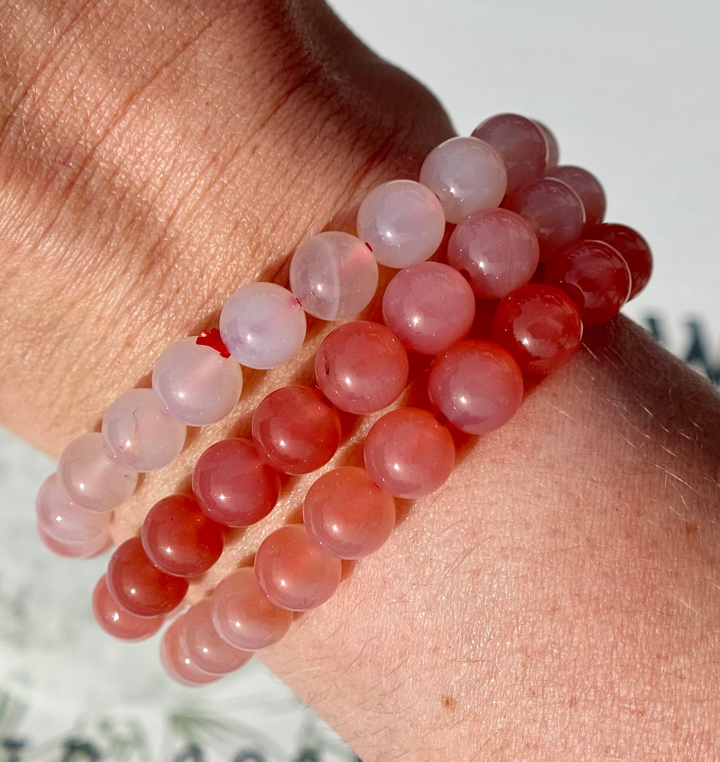 One (1) Yanyuan Agate Bracelet from China (8mm Bead)