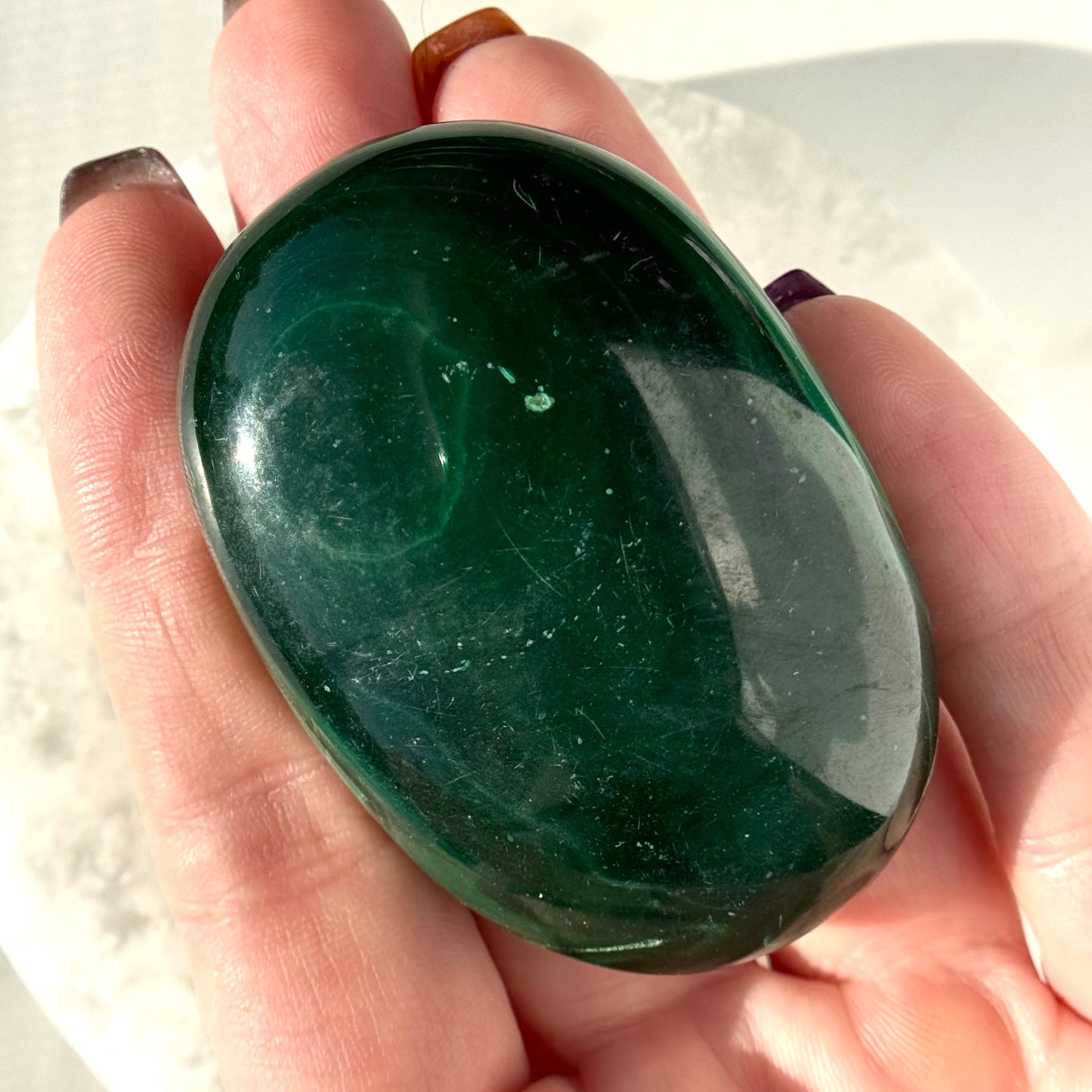 Malachite Palm Stone | Option B