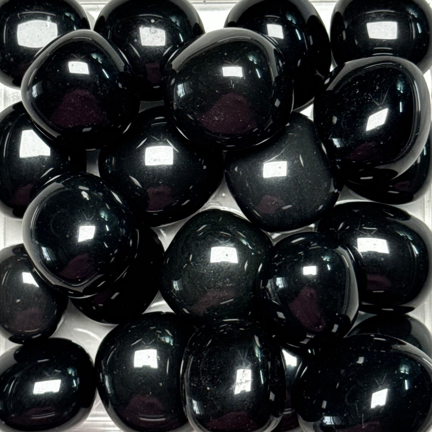 One (1) High Quality Black Obsidian Tumble from Mexico
