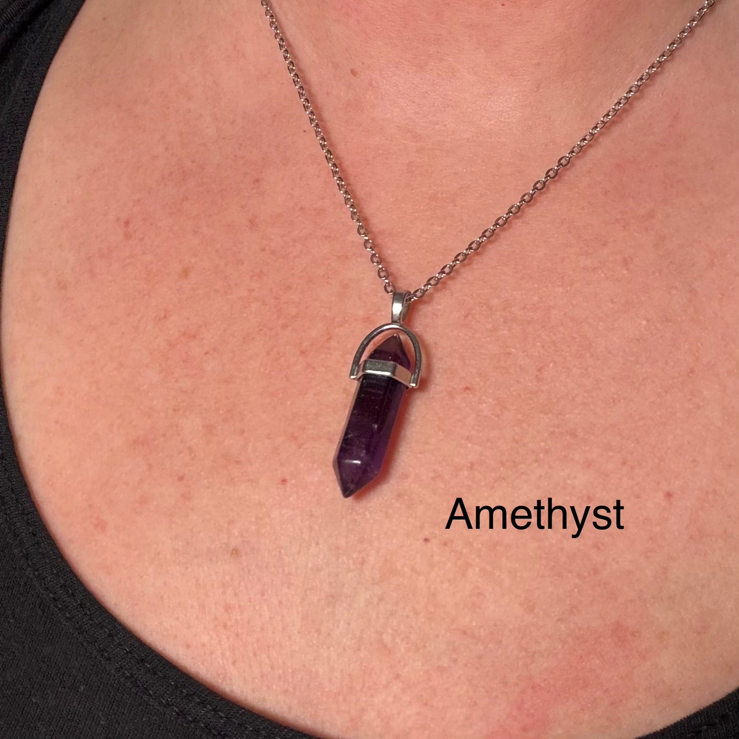 Natural Double Terminated Crystal Necklace - Multiple Stone Options