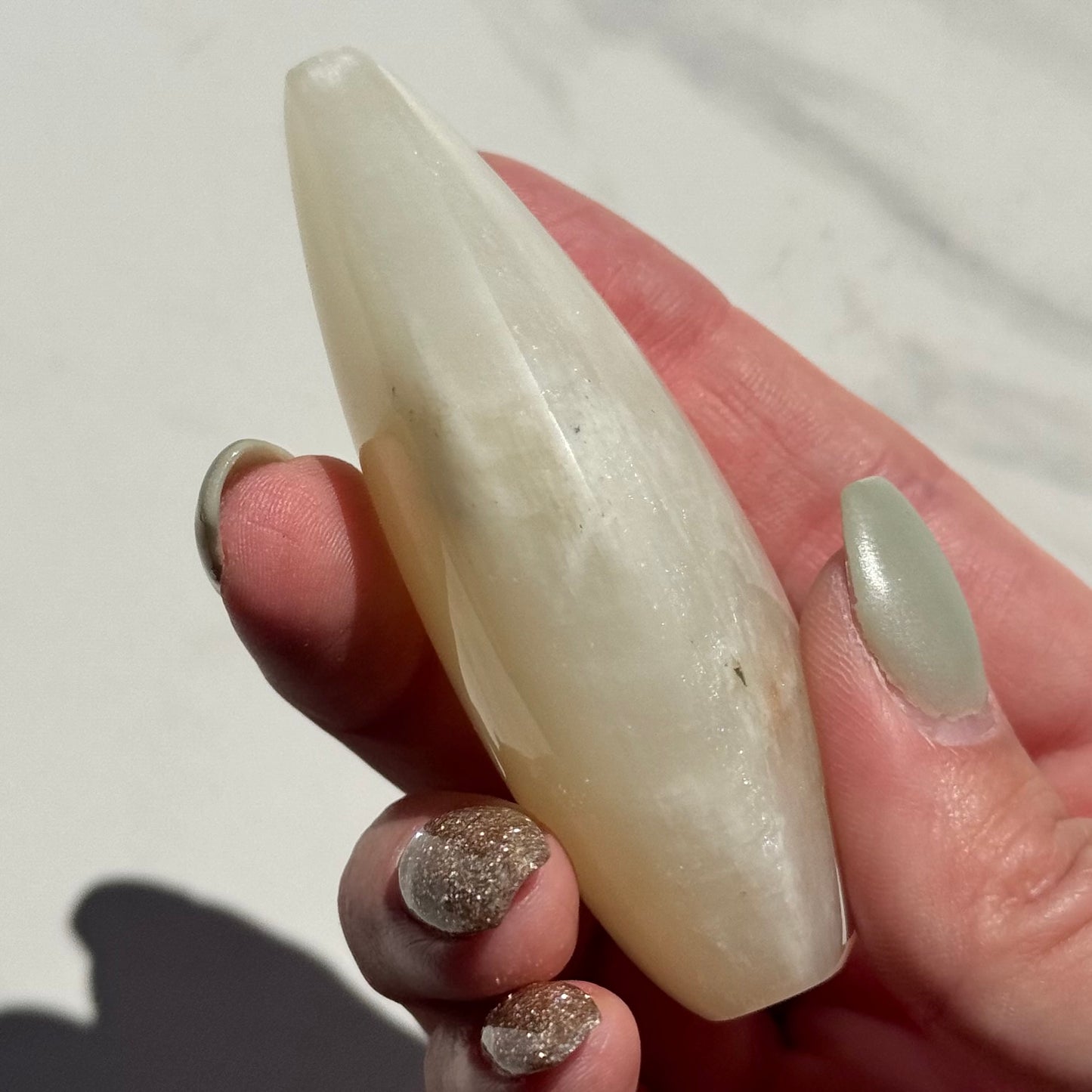 Gorgeous High Quality Blue Sheen Moonstone Tear Drop Carving | Option A