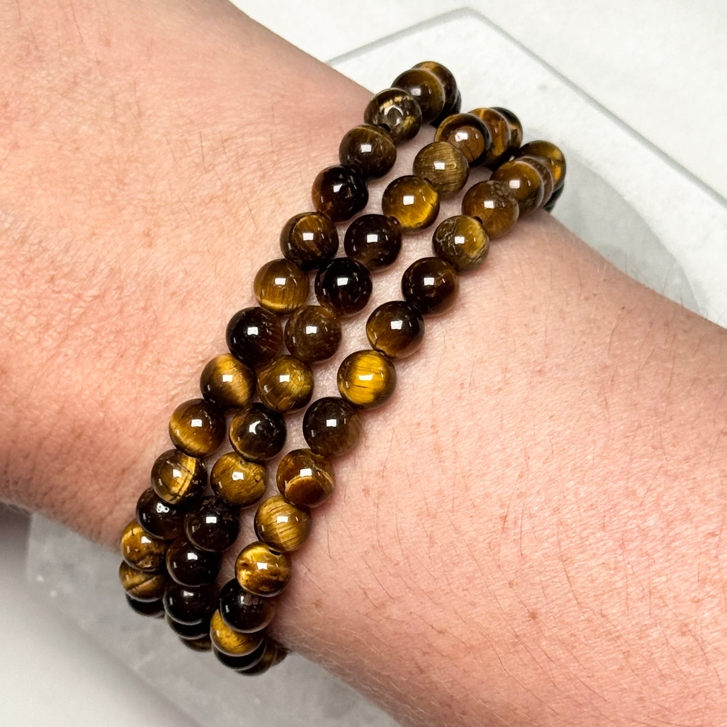 One (1) Golden Tiger’s Eye Bracelet (6mm Bead)