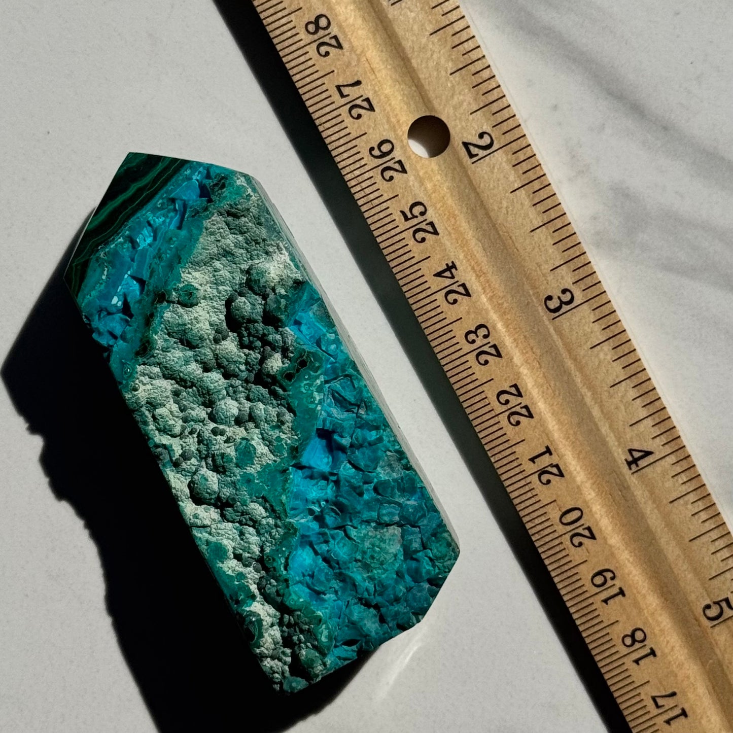 Malachite & Botryoidal Chrysocolla Obelisk | Option A