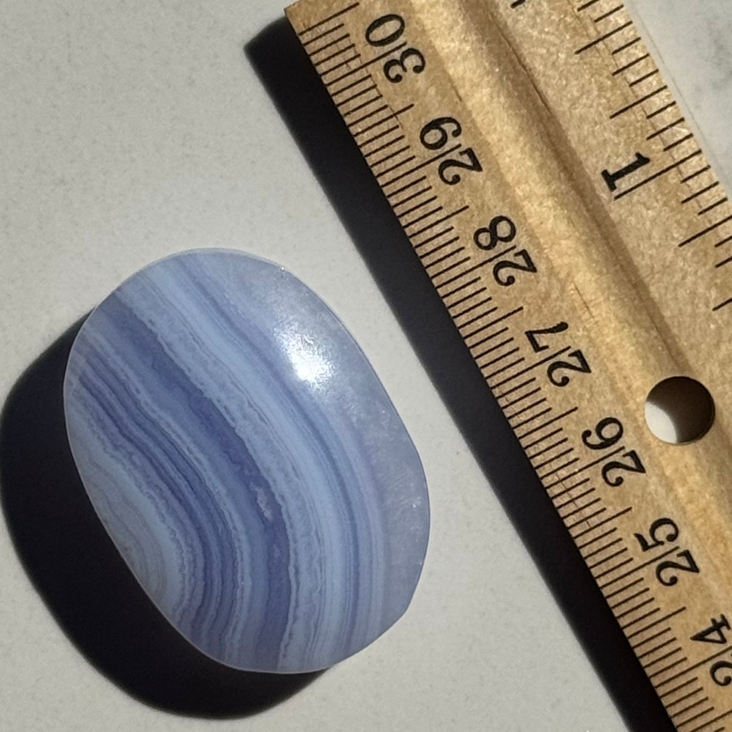 Gorgeous High Quality Blue Lace Agate Mini Palm | Option B