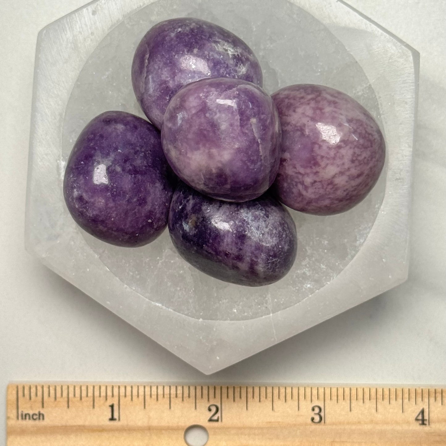 One (1) High Quality Lepidolite Tumble from Brazil