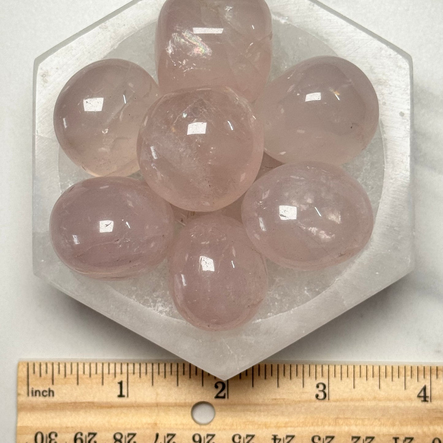 One (1) High Quality Rose Quartz Tumble from Brazil