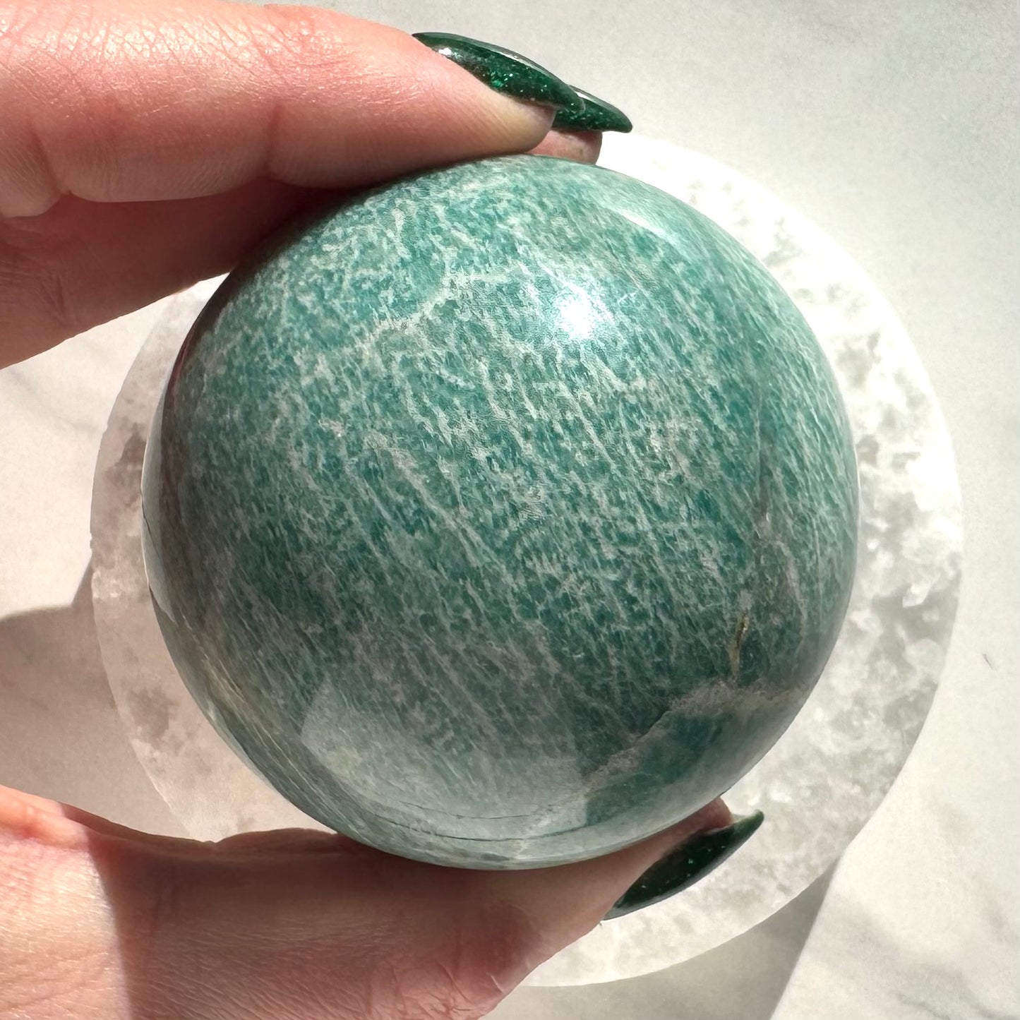 Beautiful Brazilian Amazonite Sphere