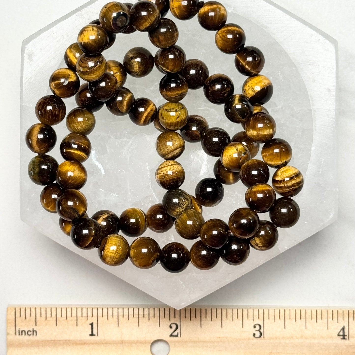 One (1) Golden Tiger’s Eye Bracelet (8mm Bead)