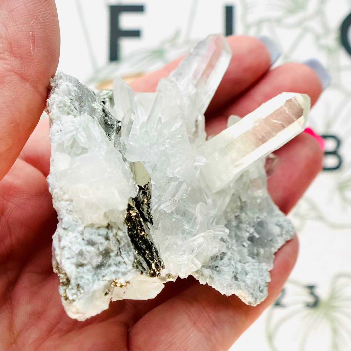 Pyrite in Quartz Specimen