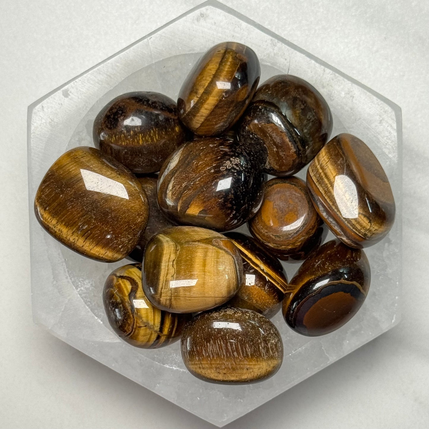 One (1) Beautiful Golden Tiger’s Eye Tumble from South Africa