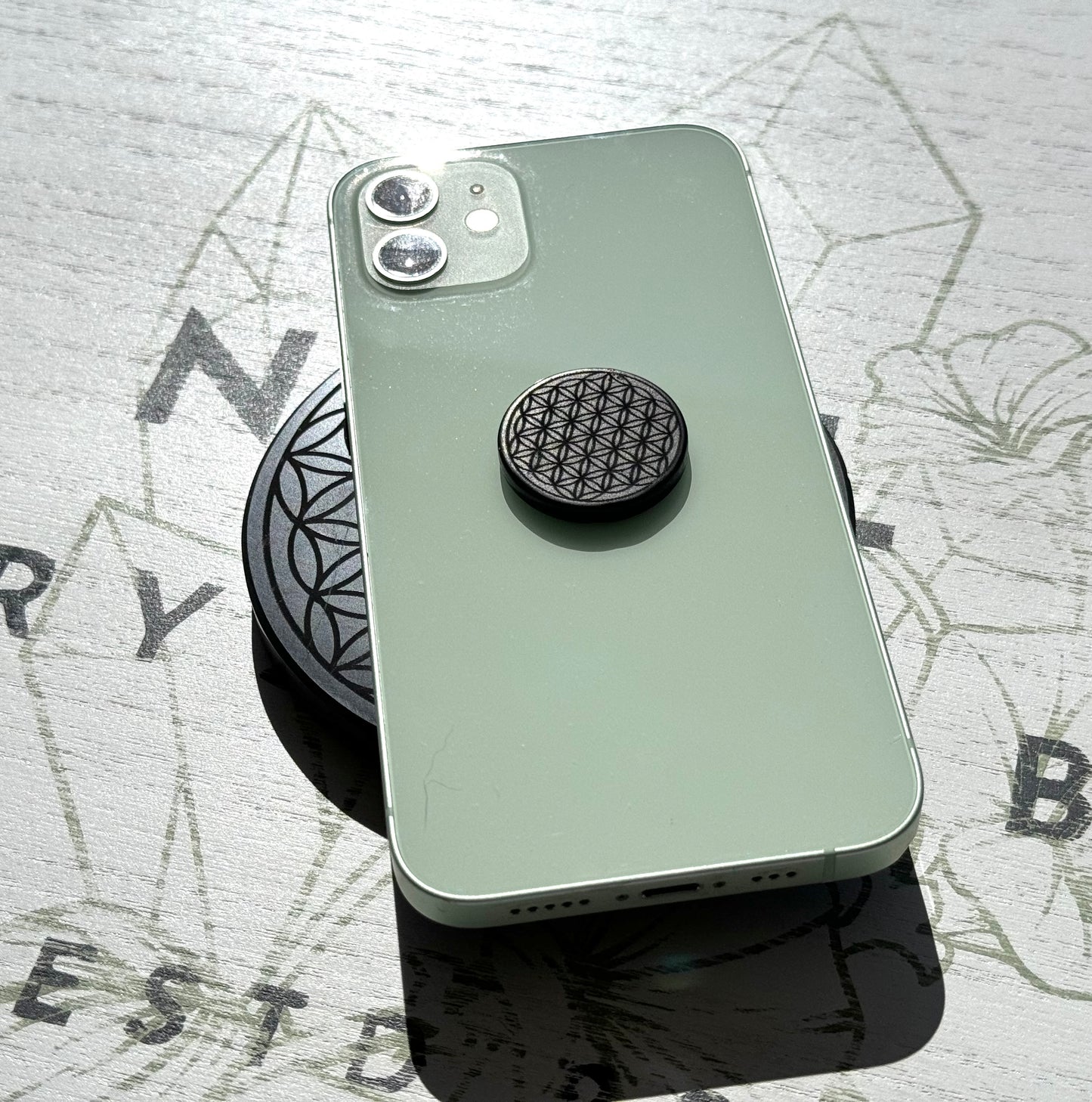 One (1) Shungite Self-Adhesive EMF Blocking Cell Phone Tile from Russia