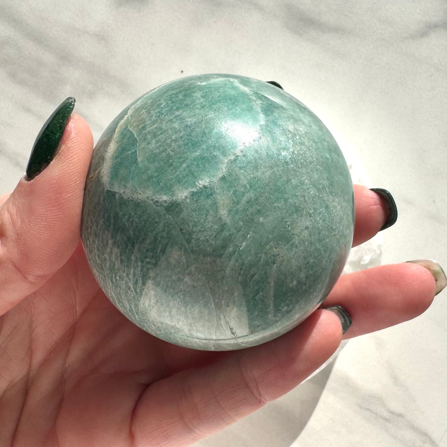 Beautiful Brazilian Amazonite Sphere