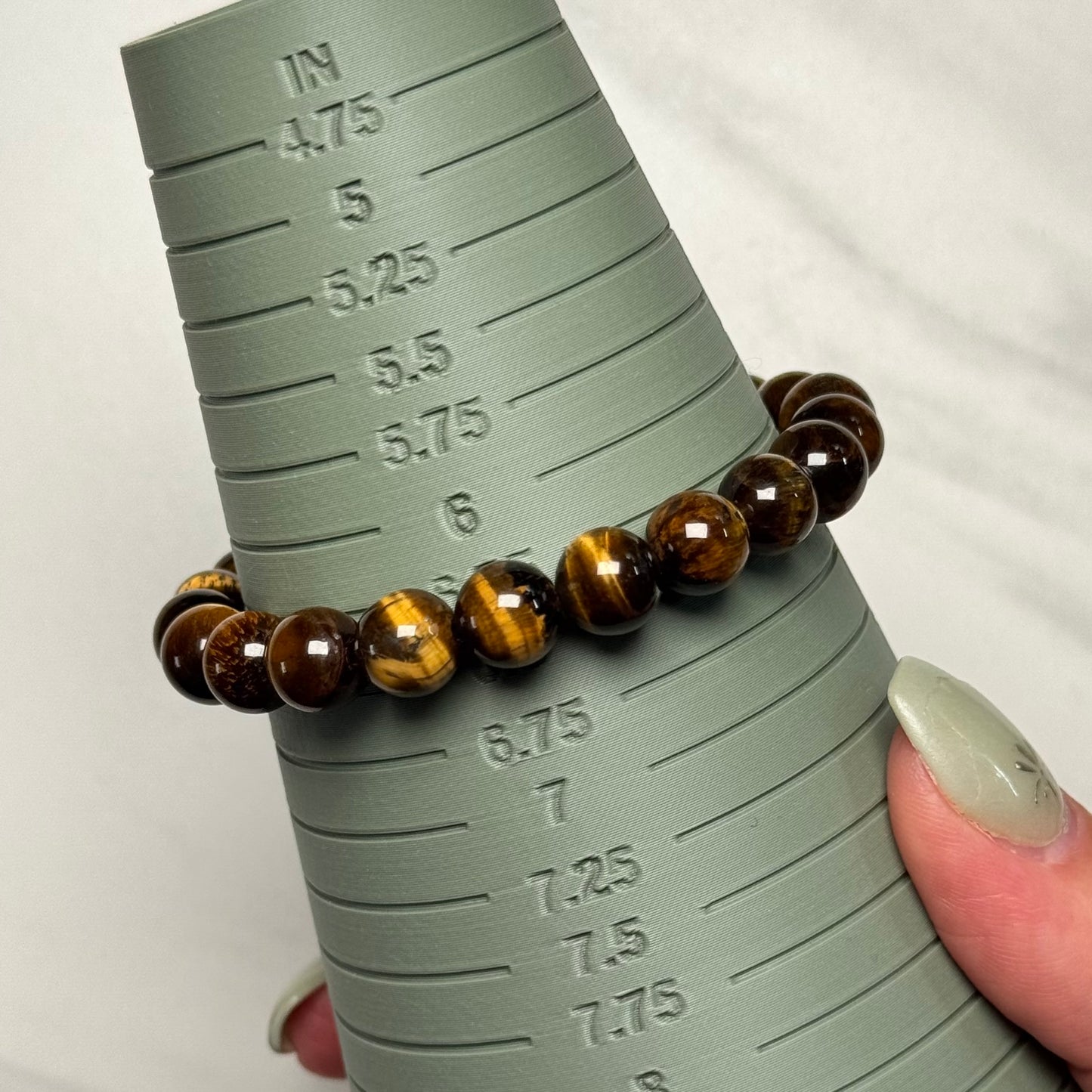 One (1) Golden Tiger’s Eye Bracelet (8mm Bead)
