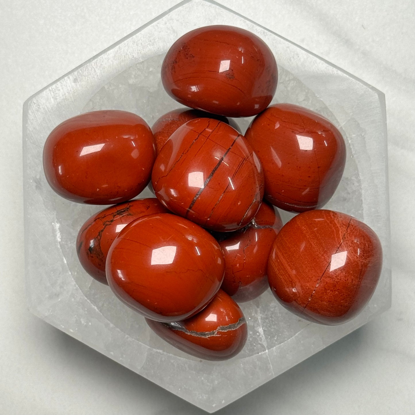One (1) High Quality Red Jasper Tumble from South Africa