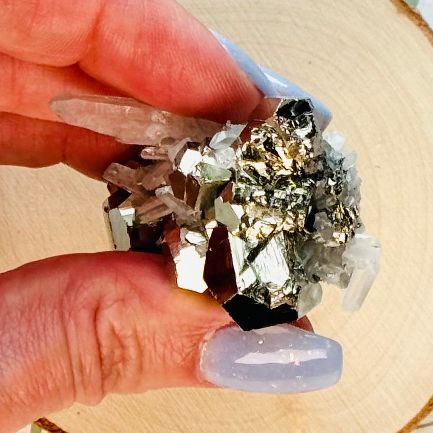 Pyrite in Quartz Specimen