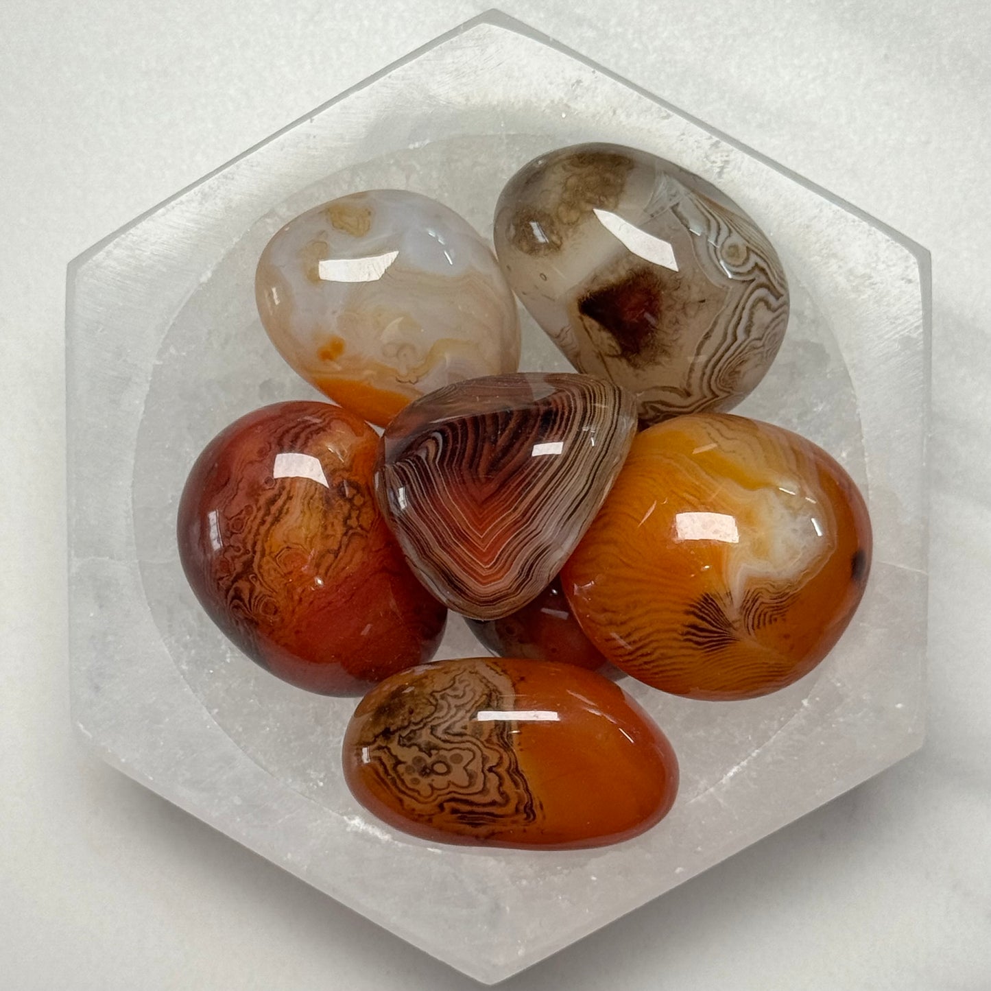One (1) Exceptional Quality Sardonyx Tumble from India