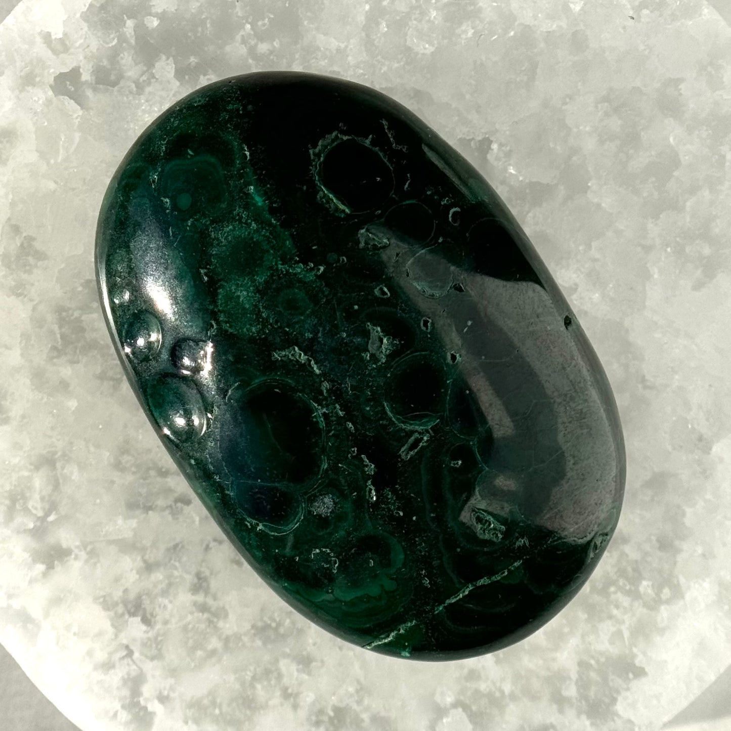 Malachite Palm Stone A