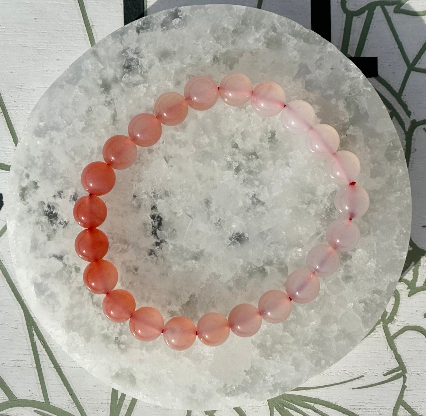 One (1) Yanyuan Agate Bracelet from China (8mm Bead)