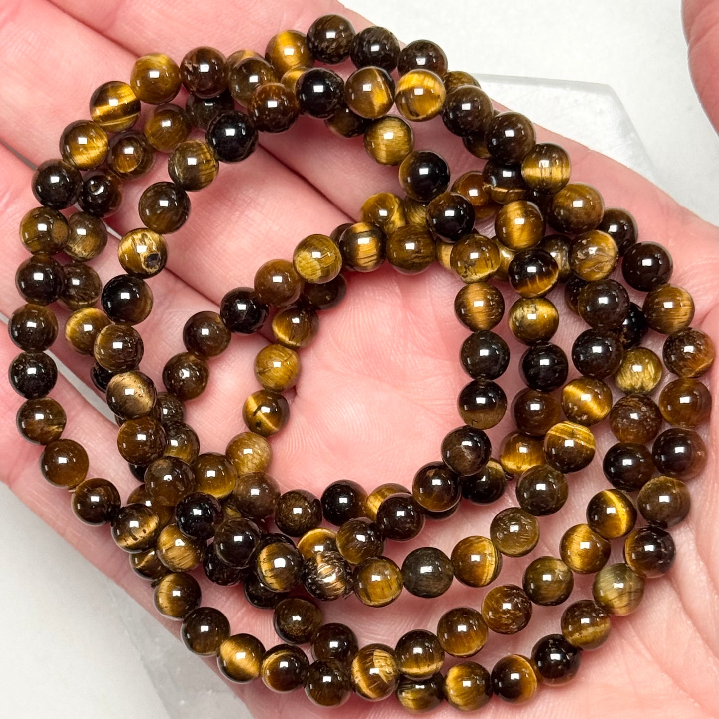 One (1) Golden Tiger’s Eye Bracelet (6mm Bead)