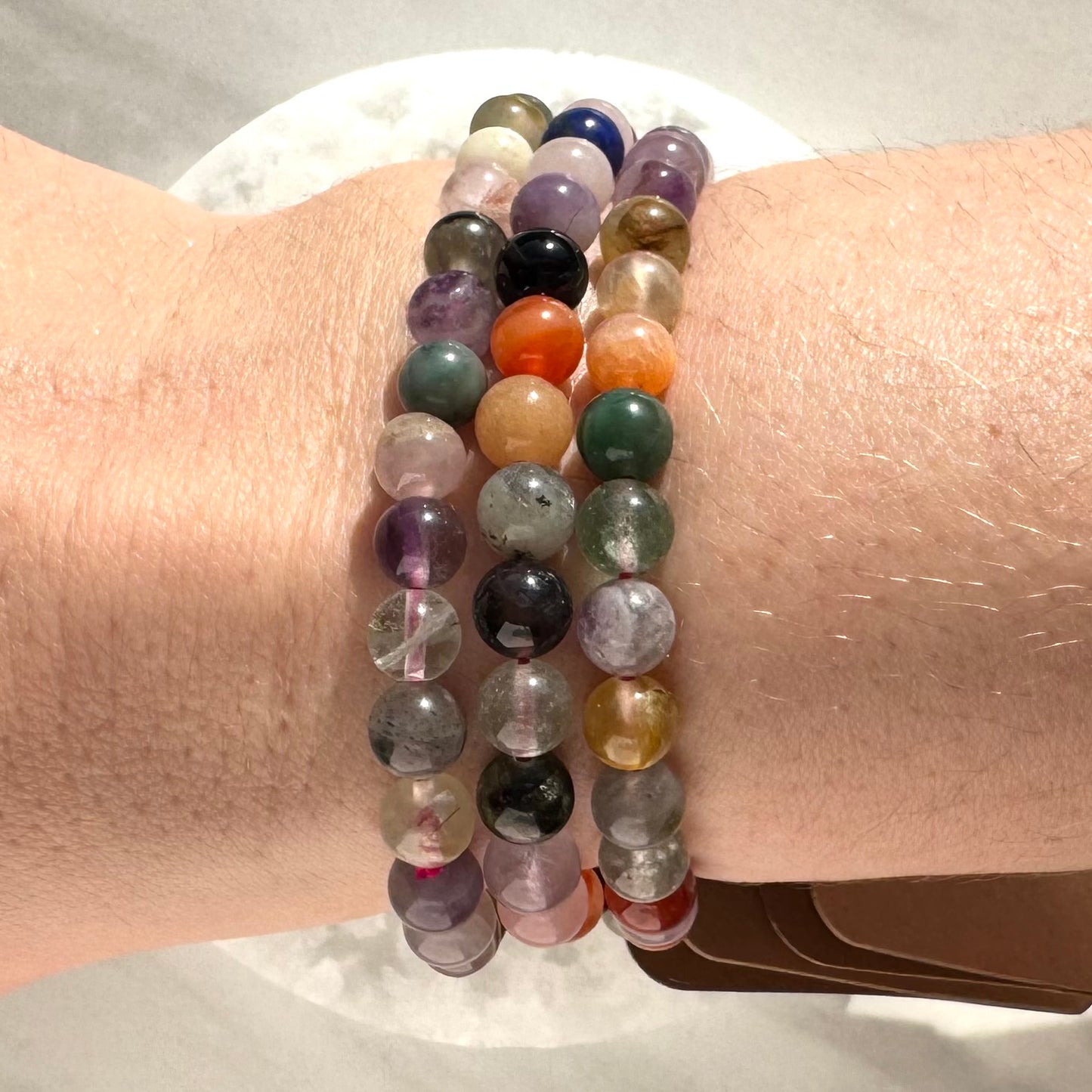 Multi-Crystal Beaded Bracelets (6mm Bead)