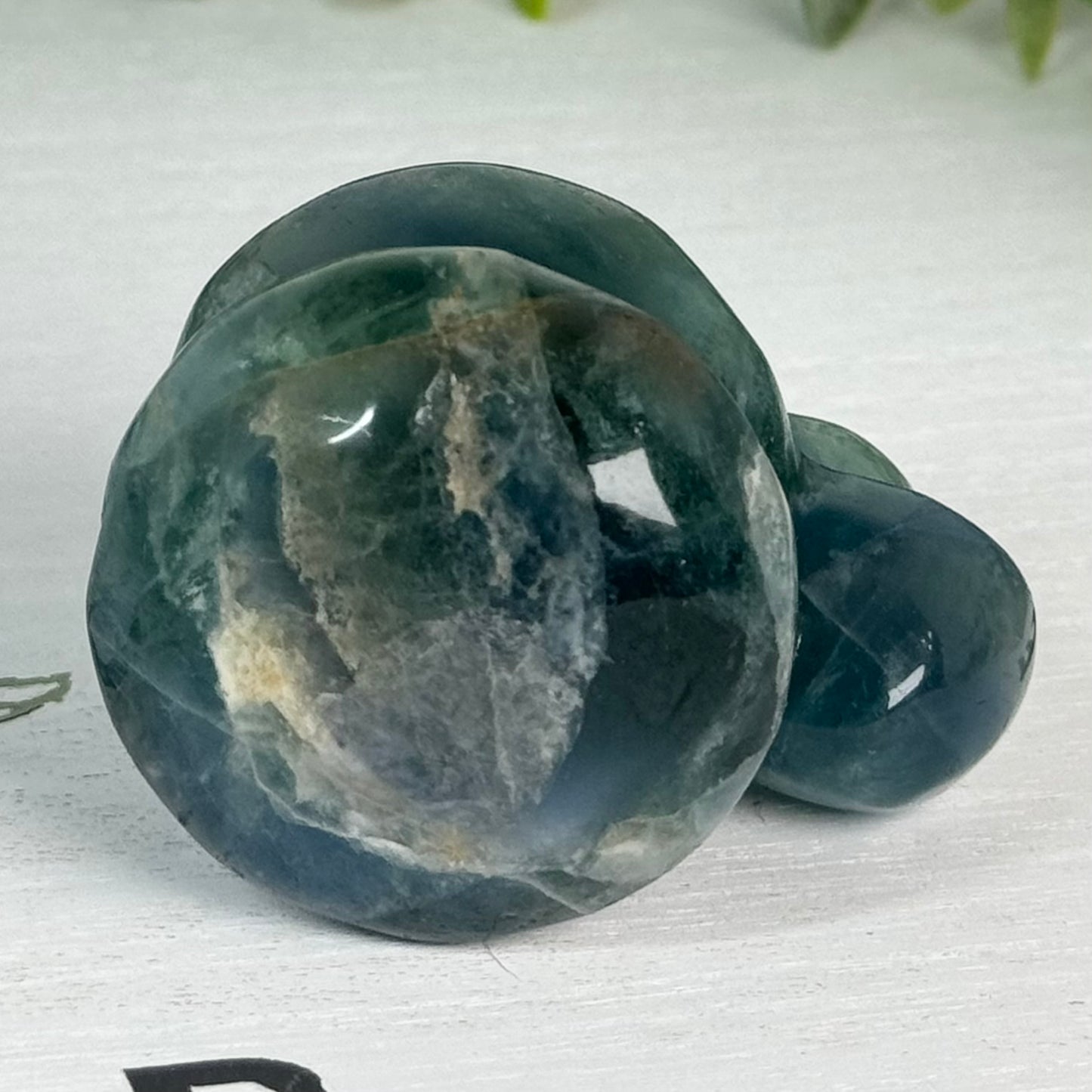 Fluorite Double Mushroom Carving D