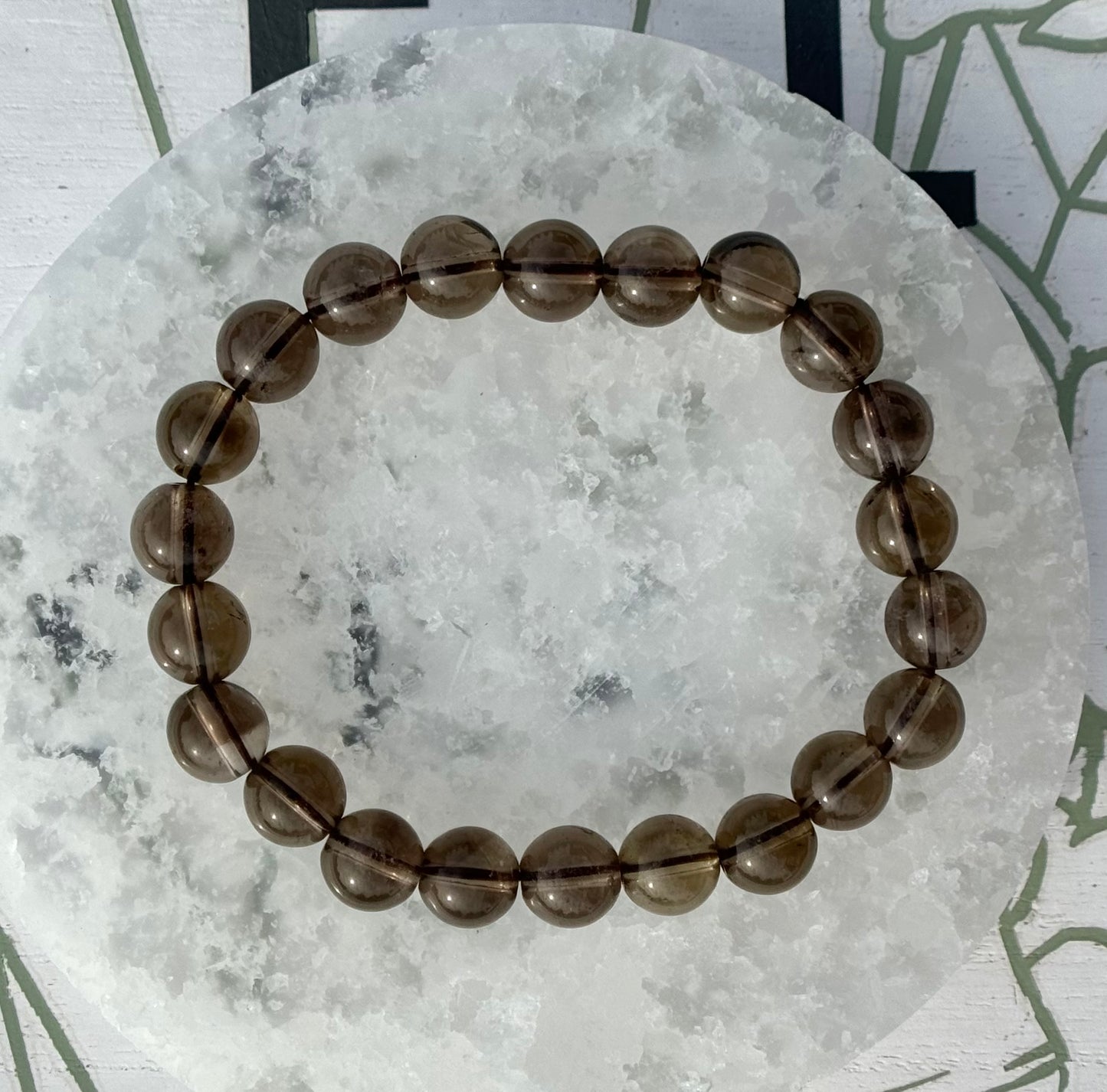 One (1) Smoky Quartz Bracelet (8.5mm Bead)