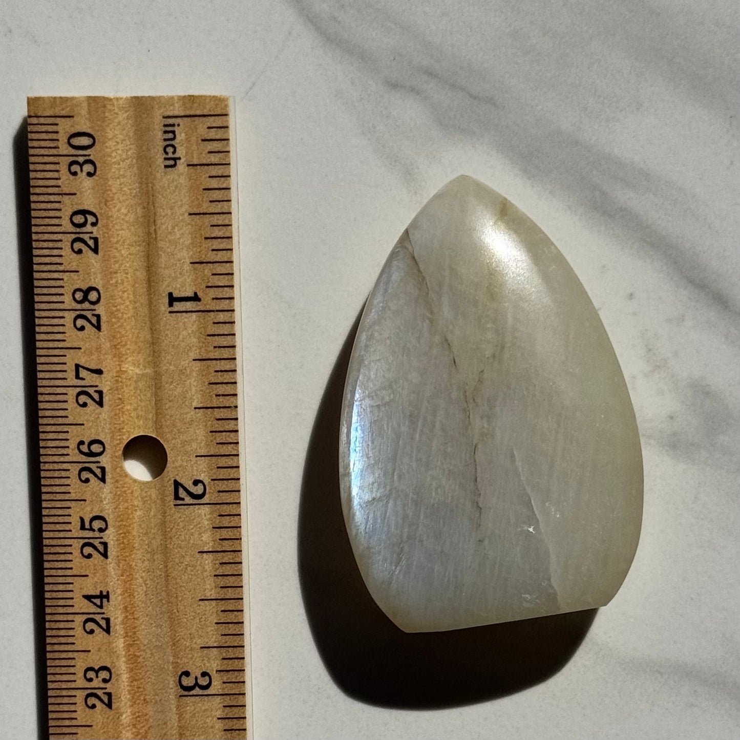 Gorgeous High Quality Blue Sheen Moonstone Tear Drop Carving | Option C