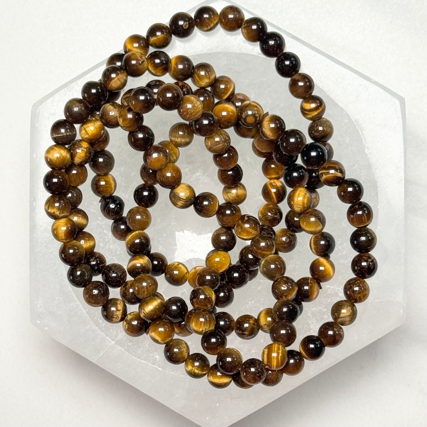 One (1) Golden Tiger’s Eye Bracelet (6mm Bead)
