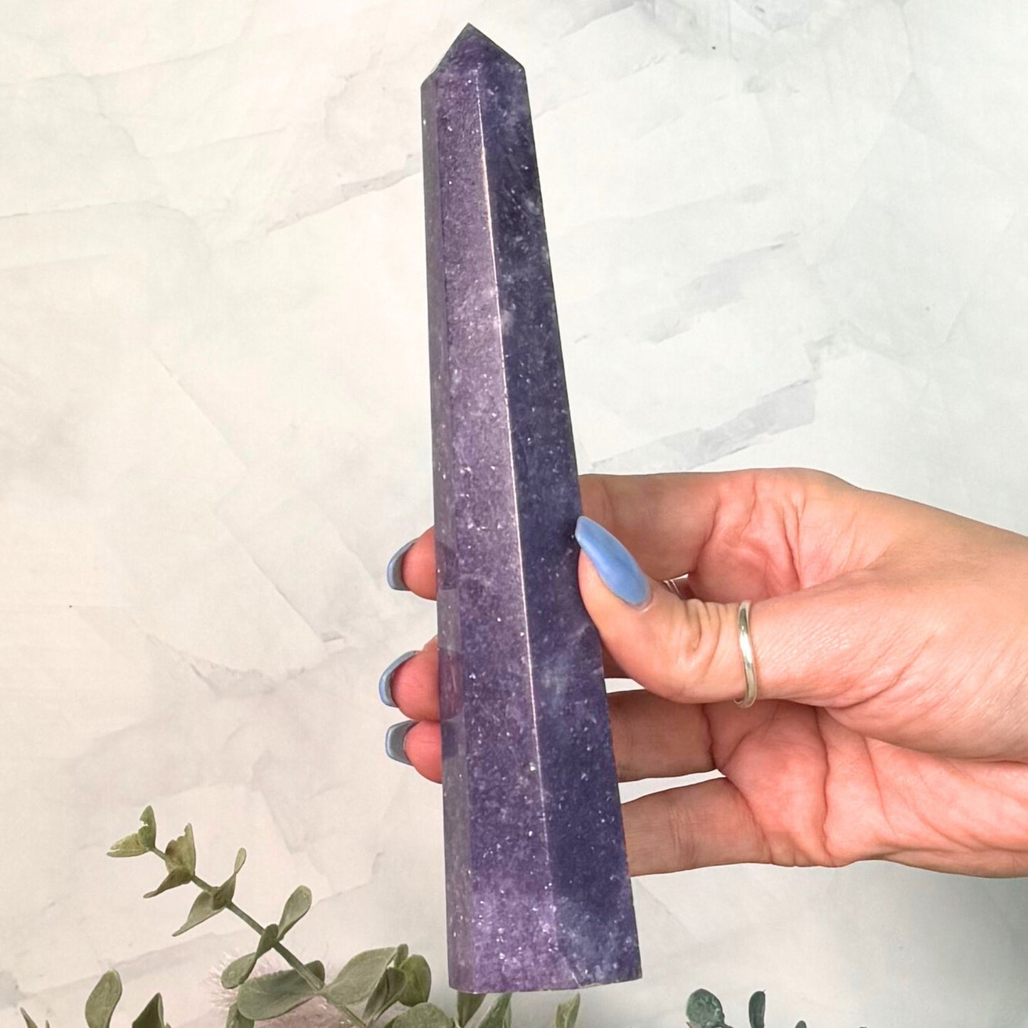 Lepidolite Tower from Brazil (7.5 inch)
