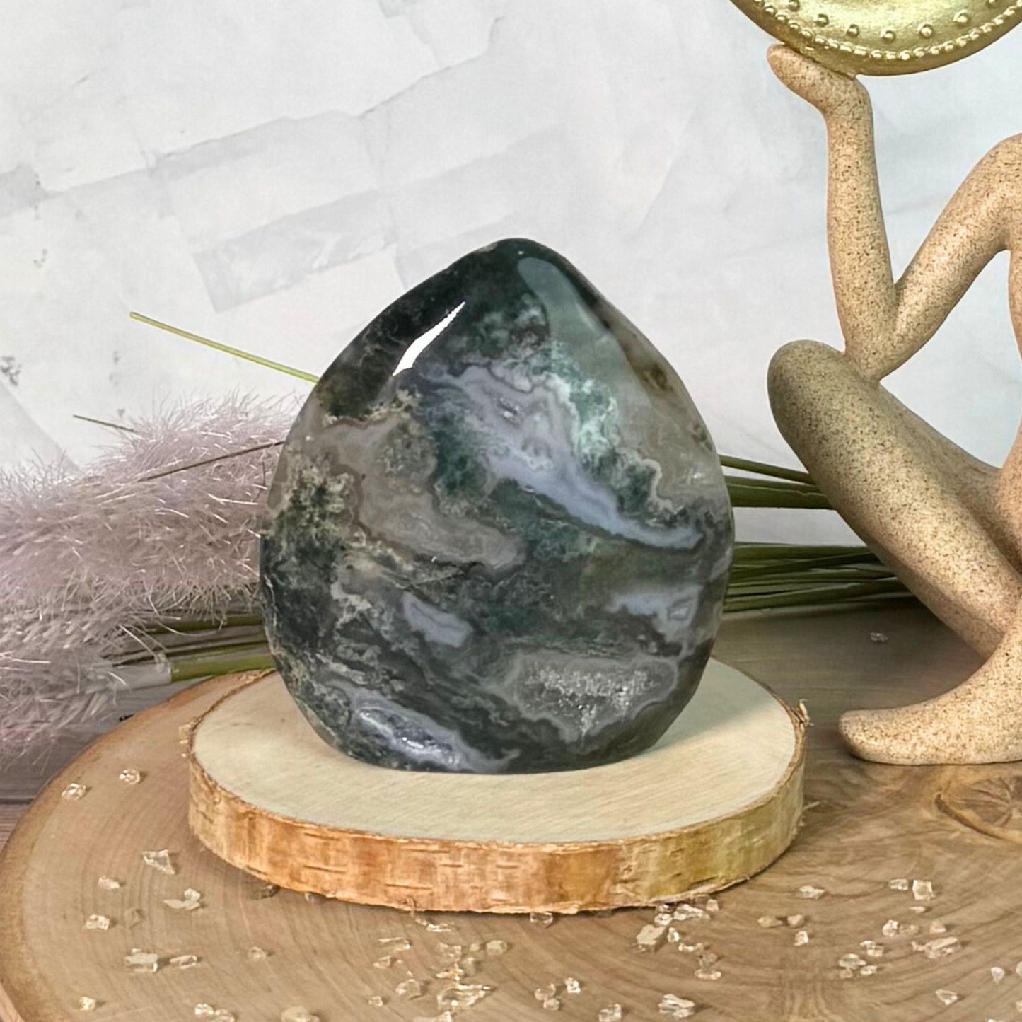 Moss Agate Flame