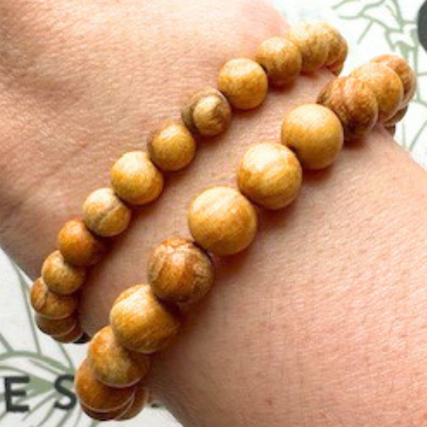 One (1) Sustainably Harvested Peruvian Palo Santo Bracelet
