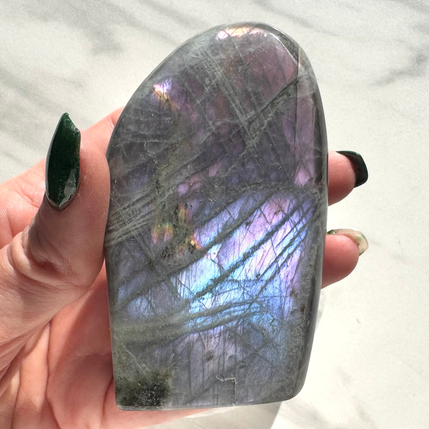 twilight labradorite freeform for transitions and intuition angle view
