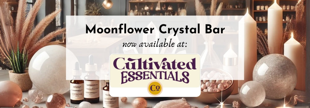 Moonflower Crystal Bar Now at Cultivated Essentials Co. Candle Studio in Hanover, PA!