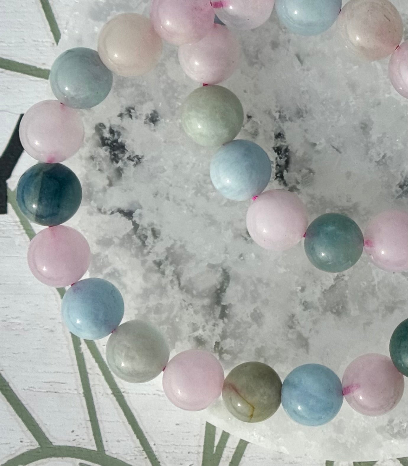Morganite Bracelets from Brazil (9mm Bead)
