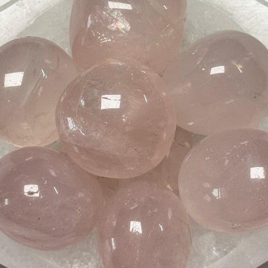 One (1) High Quality Rose Quartz Tumble from Brazil