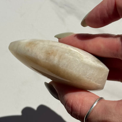 Gorgeous High Quality Blue Sheen Moonstone Tear Drop Carving | Option B