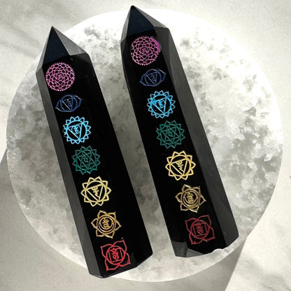 Obsidian Chakra Tower