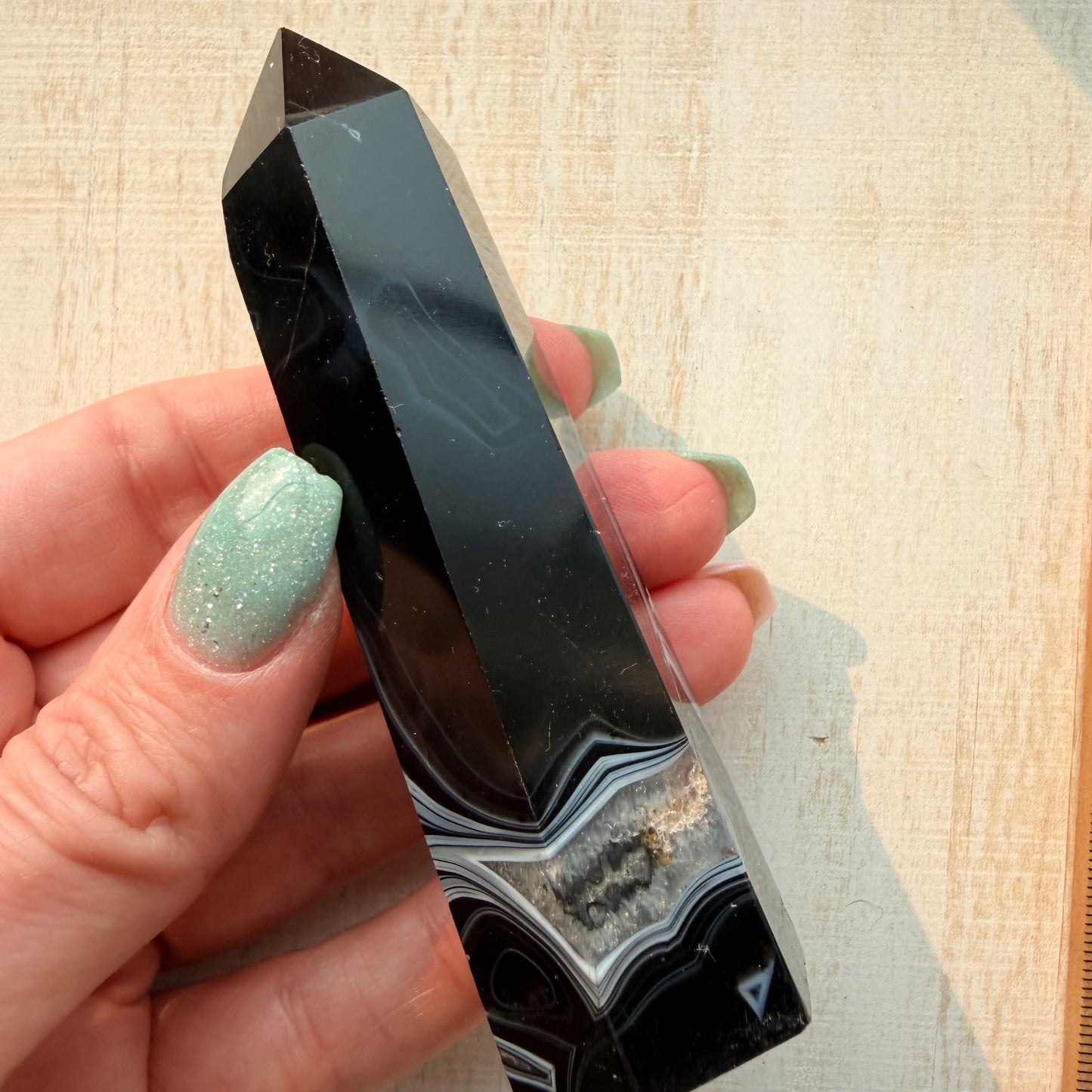 Onyx in Quartz Crystal Tower | Option B