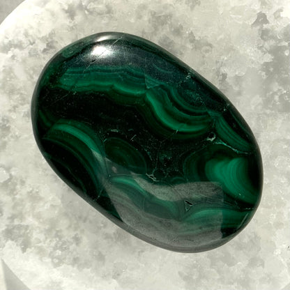 Malachite Palm Stone | Option A