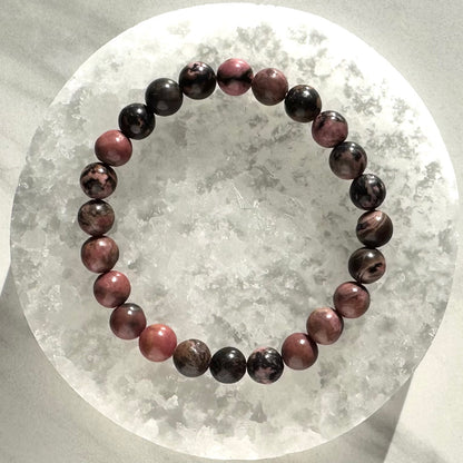 One (1) Rhodonite Bracelet (8mm)