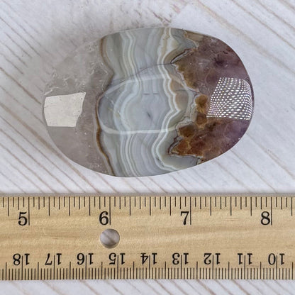 Crazy Lace Amethyst Palm Stone from Mexico | Option B
