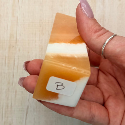 Orange Calcite Tower – Vibrant Crystal for Energy & Creativity